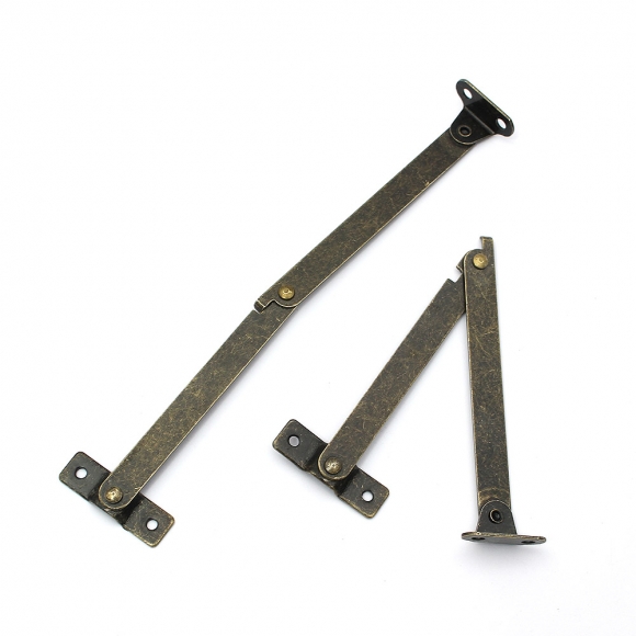 [영달철물] 빈티지 접이식 지지대 경첩 10세트(194mm) (윗면 고정형)