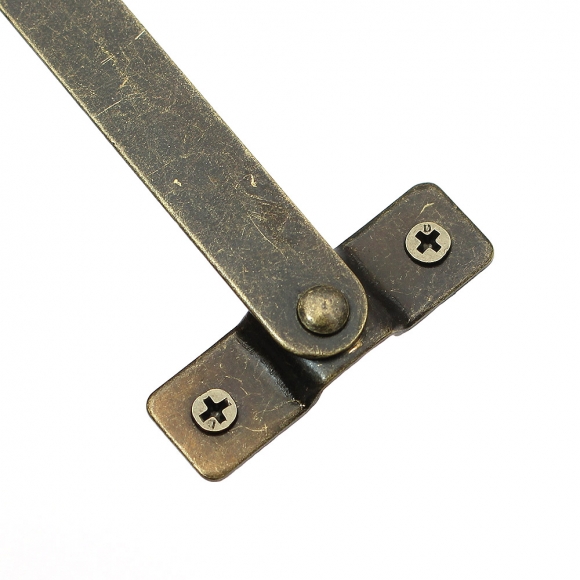 [영달철물] 빈티지 접이식 지지대 경첩 10세트(149mm) (윗면 고정형)