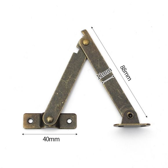 [영달철물] 빈티지 접이식 지지대 경첩 10세트(149mm) (윗면 고정형)