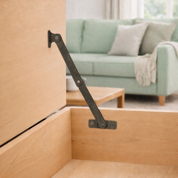 [영달철물] 빈티지 접이식 지지대 경첩 10세트(149mm) (윗면 고정형)