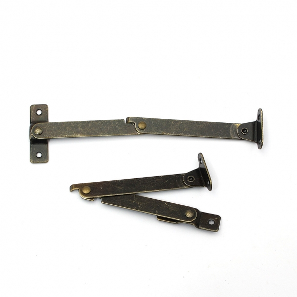 [영달철물] 빈티지 접이식 지지대 경첩 10세트(149mm) (윗면 고정형)