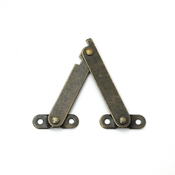 [영달철물] 빈티지 접이식 지지대 경첩 10세트(114mm) (옆면 고정형)