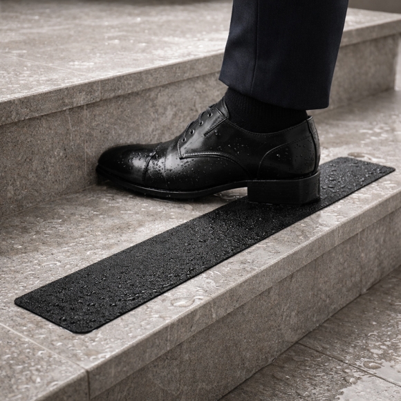 스텝가드 미끄럼방지 스티커 2p세트(블랙) (60x10cm)