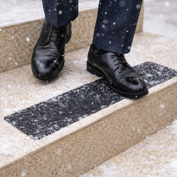 스텝가드 미끄럼방지 스티커 2p세트(블랙) (60x15cm)