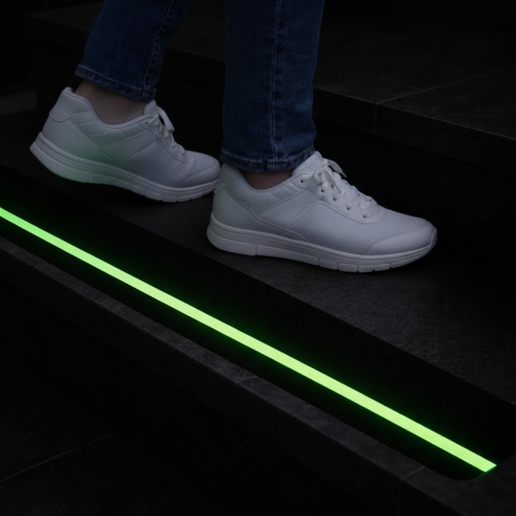 스텝가드 미끄럼방지 스티커 2p세트(야광) (60x10cm)