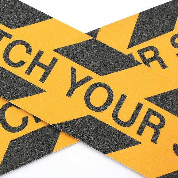 스텝가드 미끄럼방지 스티커 2p세트(계단주의) (60x15cm)