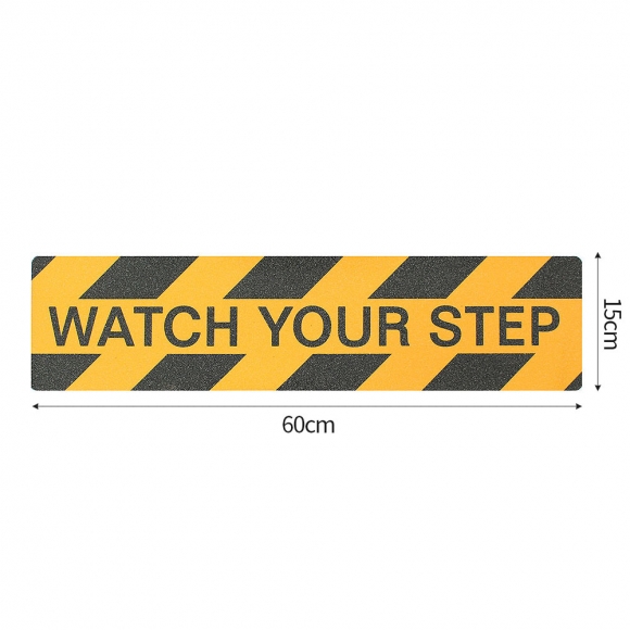 스텝가드 미끄럼방지 스티커 2p세트(계단주의) (60x15cm)