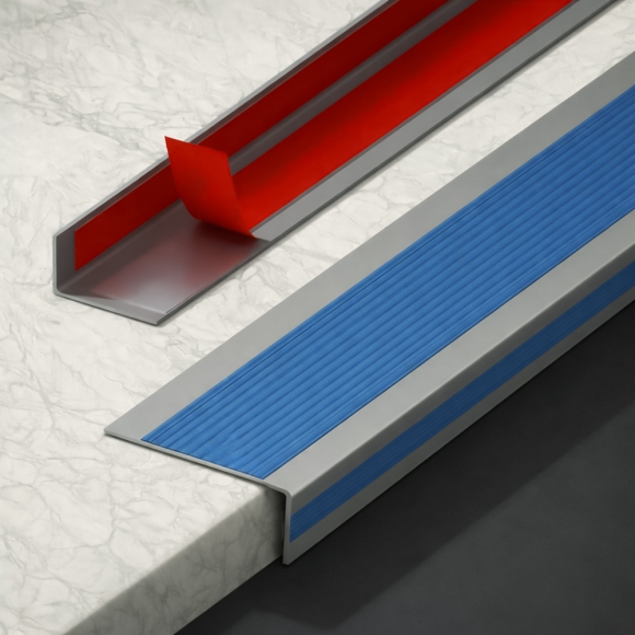 안심스텝 계단 미끄럼방지 패드(블루+그레이) (5x2.5cm)