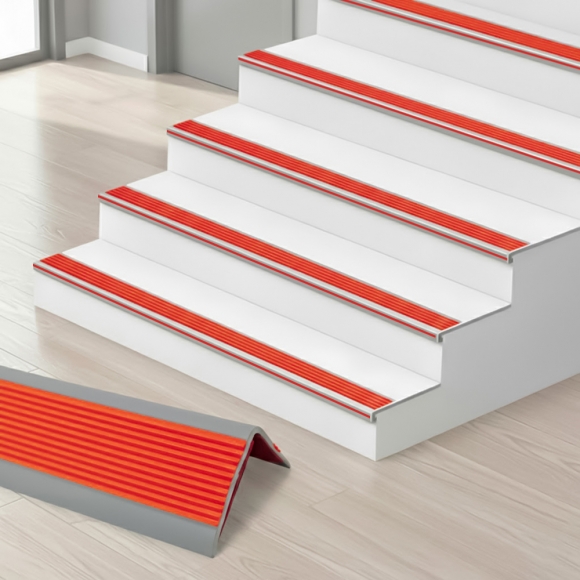 안심스텝 계단 미끄럼방지 패드(오렌지+그레이) (5x2.5cm)