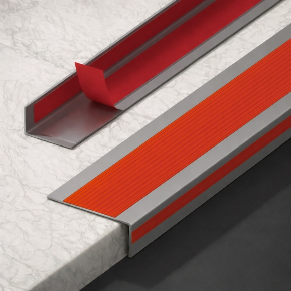 안심스텝 계단 미끄럼방지 패드(오렌지+그레이) (5x2.5cm)