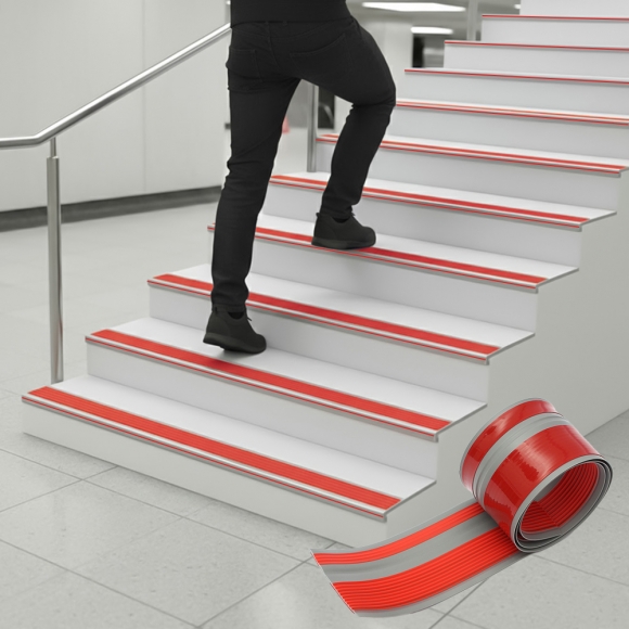 안심스텝 계단 미끄럼방지 패드(오렌지+그레이) (5x2.5cm)