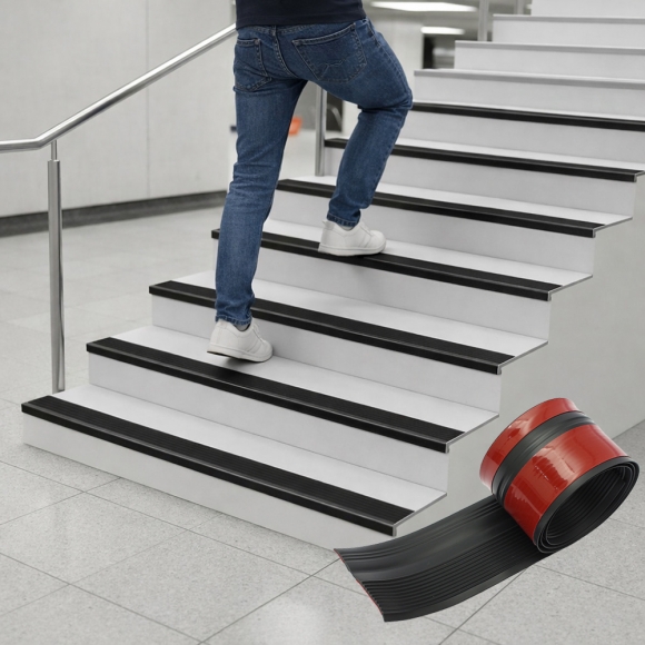 안심스텝 계단 미끄럼방지 패드(블랙) (5x2.5cm)