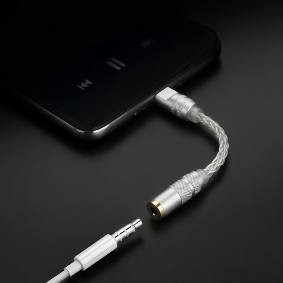 USB-C to 3.5mm DAC 이어폰 젠더(실버)