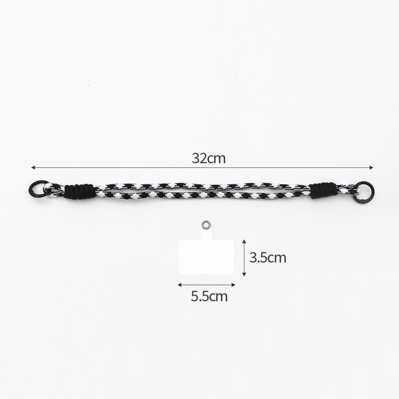 루플리 핸드폰 손목 스트랩 2세트(블랙)