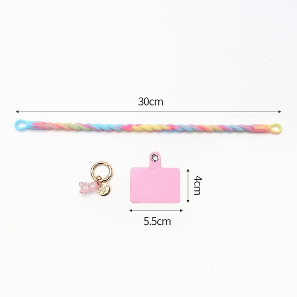 루미베어 핸드폰 손목 스트랩(핑크파스텔)