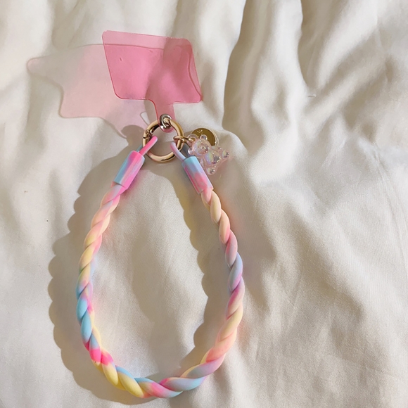 루미베어 핸드폰 손목 스트랩(핑크파스텔)
