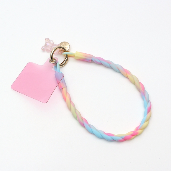 루미베어 핸드폰 손목 스트랩(핑크파스텔)