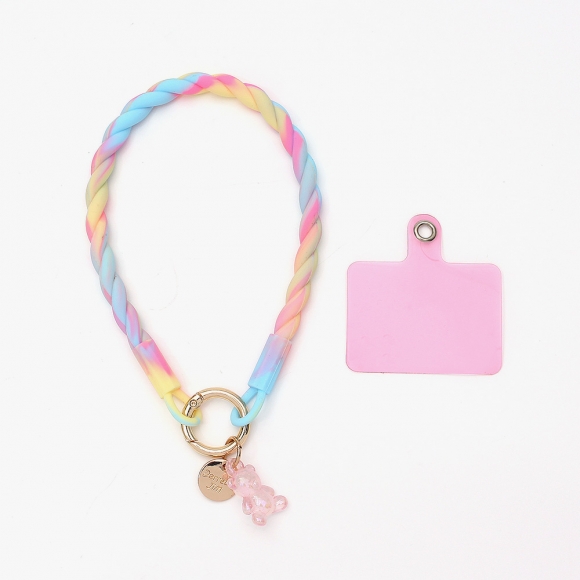 루미베어 핸드폰 손목 스트랩(핑크파스텔)