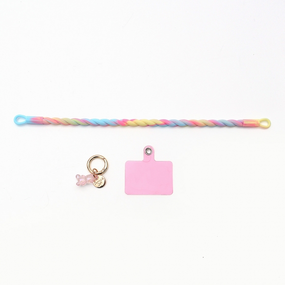 루미베어 핸드폰 손목 스트랩(핑크파스텔)