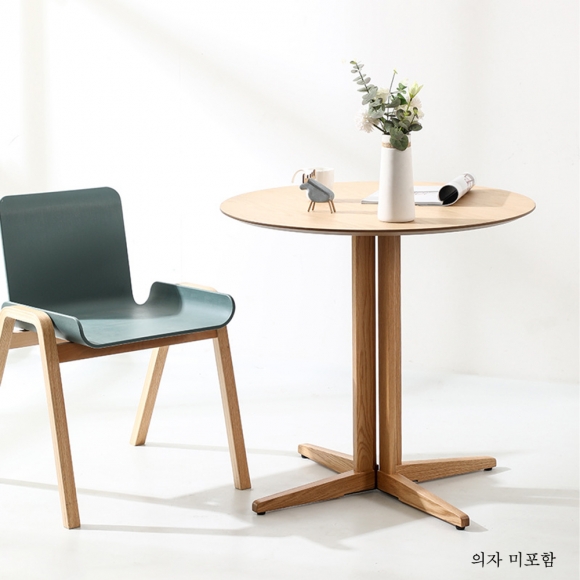 카페 원형 테이블(80cm)(오크)