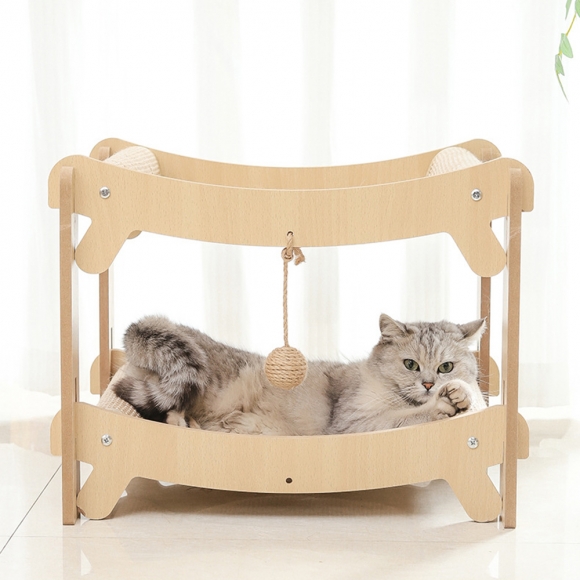 고양이 2층 스크래쳐 침대