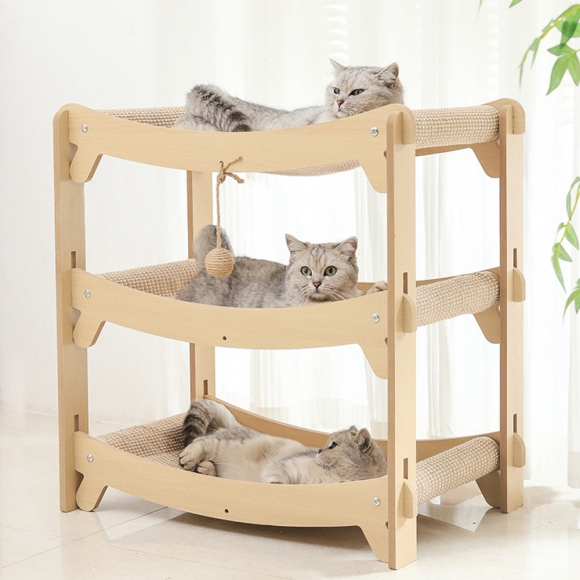 고양이 3층 스크래쳐 침대