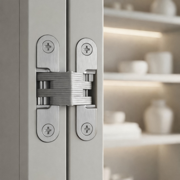 [영달철물] 하이덱스 히든 경첩(94mm) (실버)