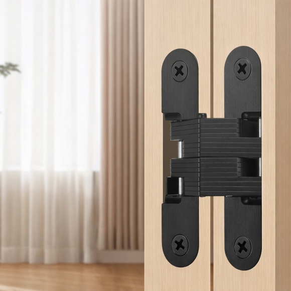 [영달철물] 하이덱스 히든 경첩(69mm) (블랙)