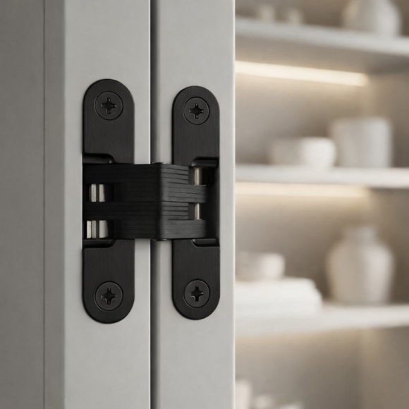 [영달철물] 하이덱스 히든 경첩(94mm) (블랙)