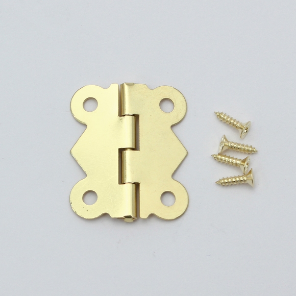 [영달철물] 빈티지 미니 장식경첩 50세트(30mm) (골드)