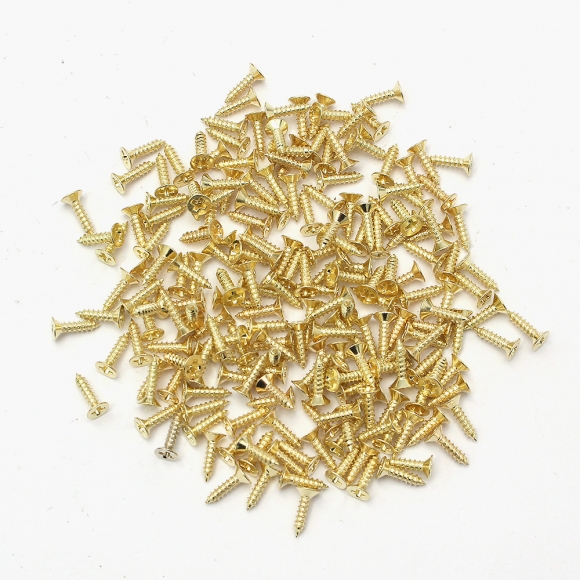 [영달철물] 빈티지 미니 장식경첩 50세트(30mm) (골드)