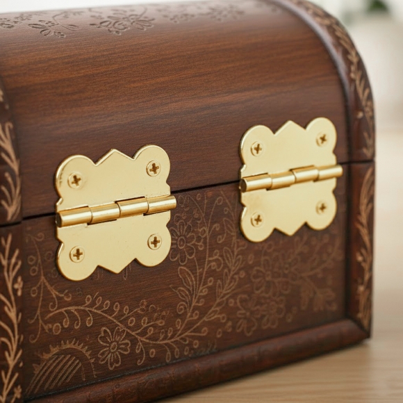 [영달철물] 빈티지 미니 장식경첩 50세트(30mm) (골드)