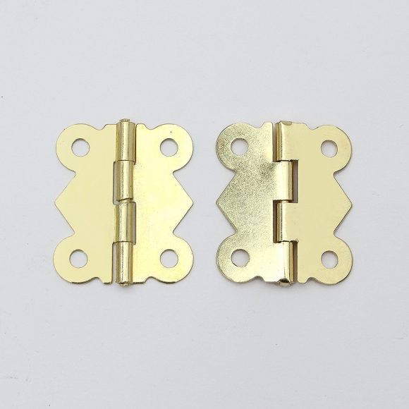 [영달철물] 빈티지 미니 장식경첩 50세트(30mm) (골드)