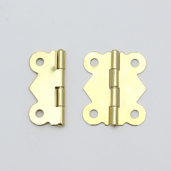 [영달철물] 빈티지 미니 장식경첩 50세트(30mm) (골드)