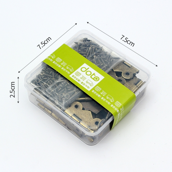 [영달철물] 빈티지 미니 장식경첩 50세트(30mm) (브론즈)