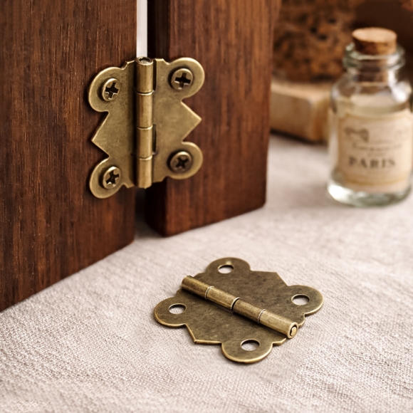 [영달철물] 빈티지 미니 장식경첩 50세트(30mm) (브론즈)