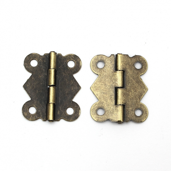 [영달철물] 빈티지 미니 장식경첩 50세트(30mm) (브론즈)