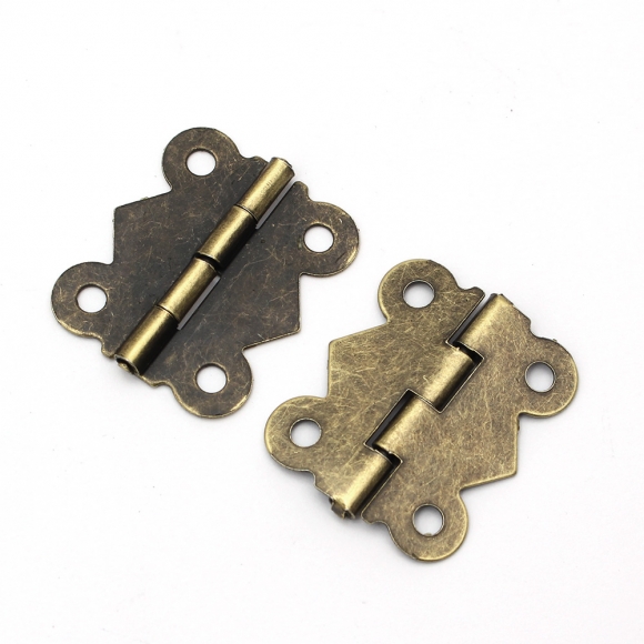 [영달철물] 빈티지 미니 장식경첩 50세트(30mm) (브론즈)