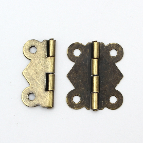 [영달철물] 빈티지 미니 장식경첩 50세트(30mm) (브론즈)