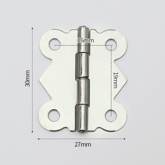 [영달철물] 빈티지 미니 장식경첩 50세트(30mm) (실버)