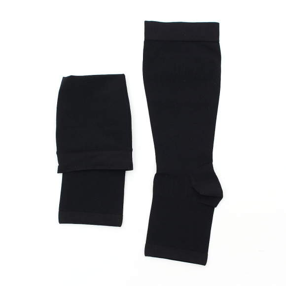 서포팅 오픈토 종아리 압박밴드(XS) (블랙)