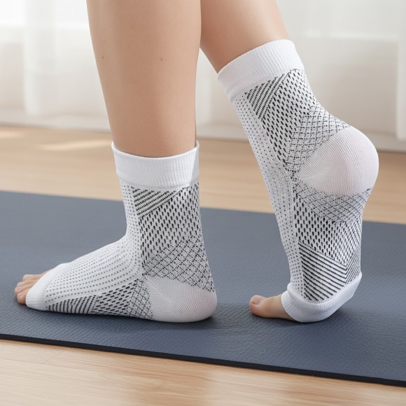 슬림픽스 탄력 발목 보호대 4p세트(M-L) (화이트)