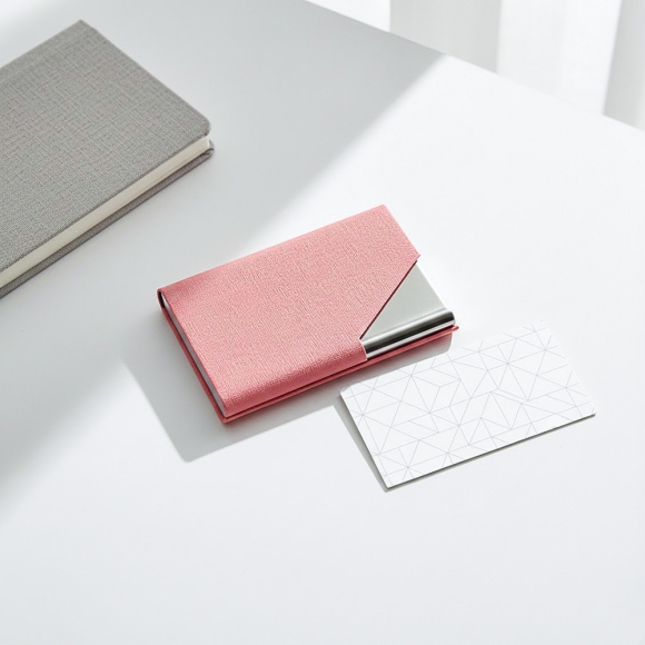 맨포스 심플 명함케이스(핑크) 