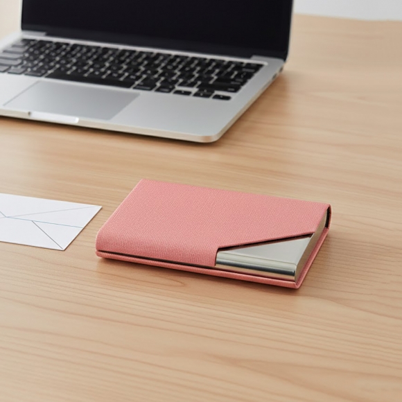 맨포스 심플 명함케이스(핑크) 