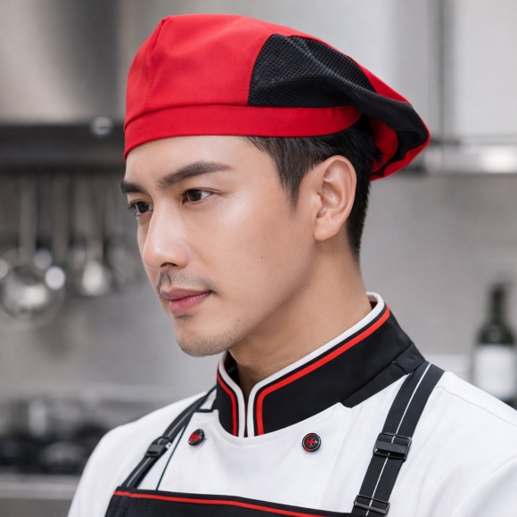 메쉬 베레모 주방모자 H09