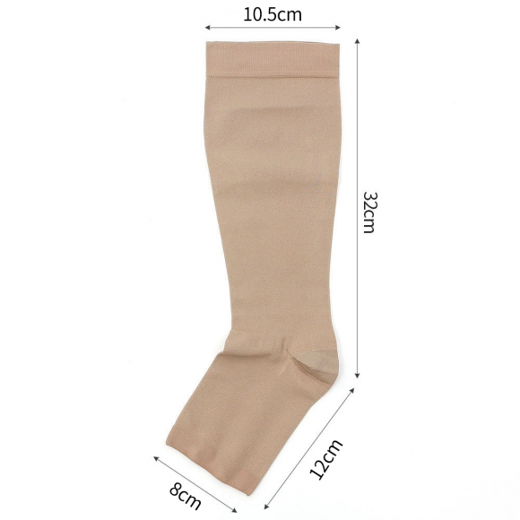 서포팅 오픈토 종아리 압박밴드(XS) (베이지)