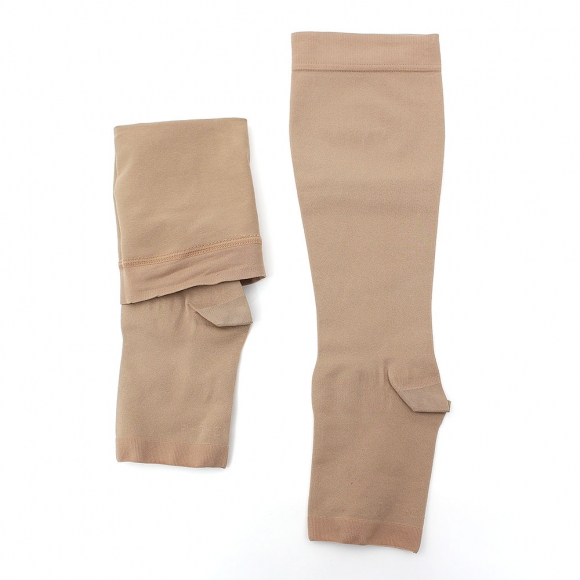 서포팅 오픈토 종아리 압박밴드(XS) (베이지)