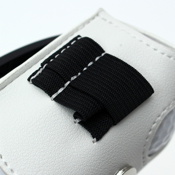 스티치 골프공 파우치(화이트) 