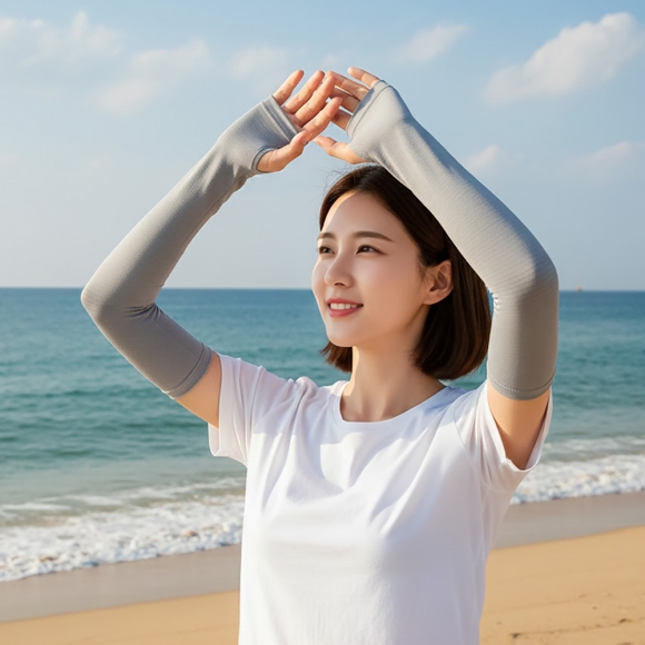 쿨링핏 자외선차단 손등 쿨토시(그레이)