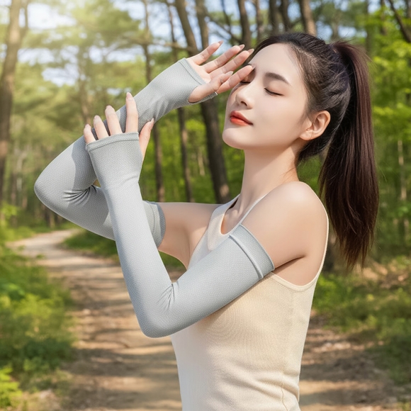 쿨링핏 자외선차단 손등 쿨토시(그레이)